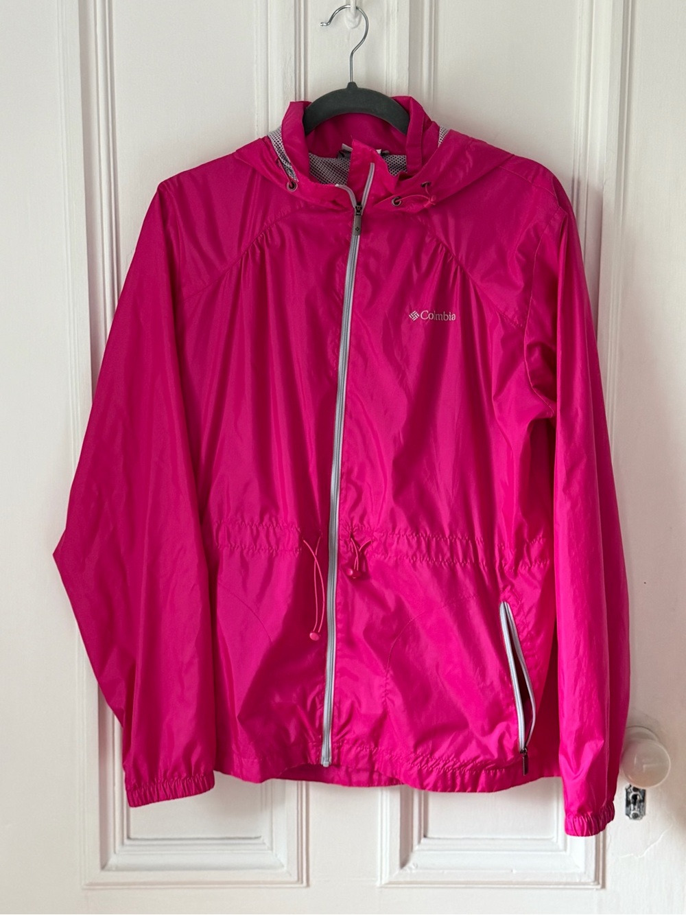 Women’s Columbia Stone Creek Contrast Zip Cinched Waist Hooded Jacket Size Large